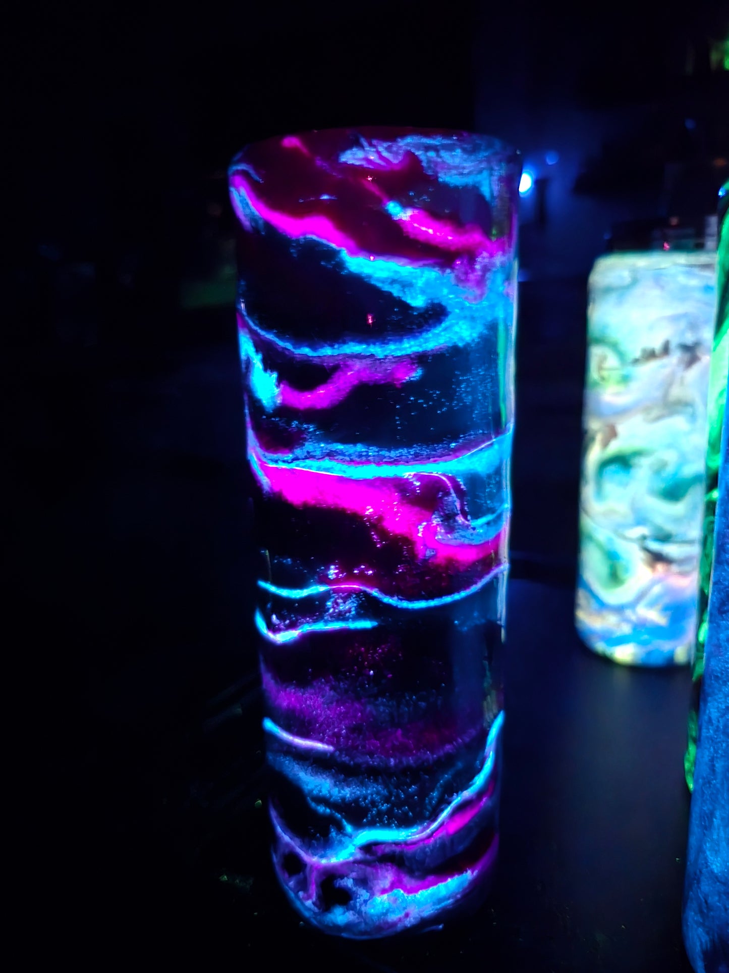 Vivid Pink and Blue